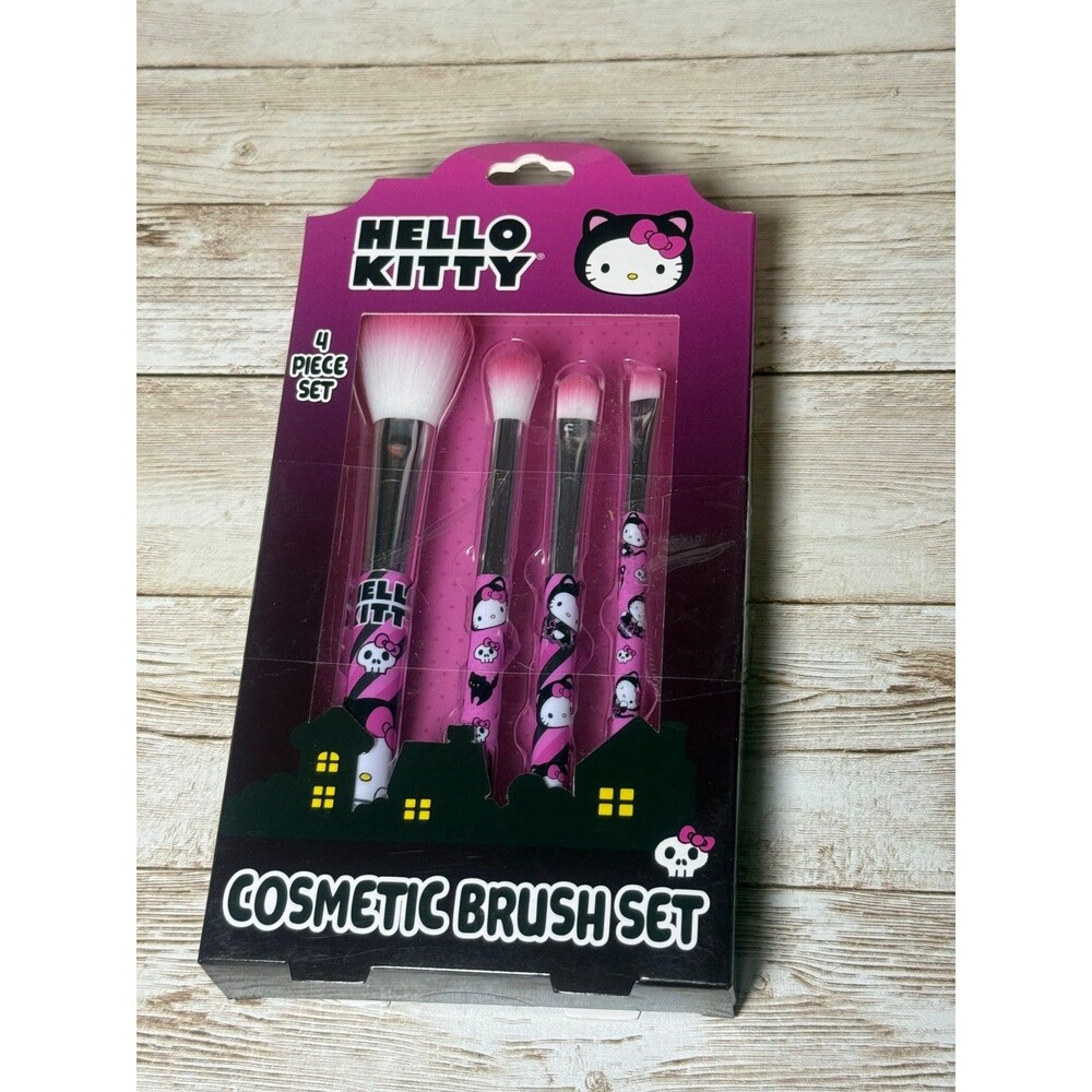 Hello Kitty 4 Piece Cosmetic Brush Set Halloween Limited Edition